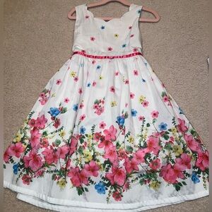 Floral Kids Dress with Multicolor Design